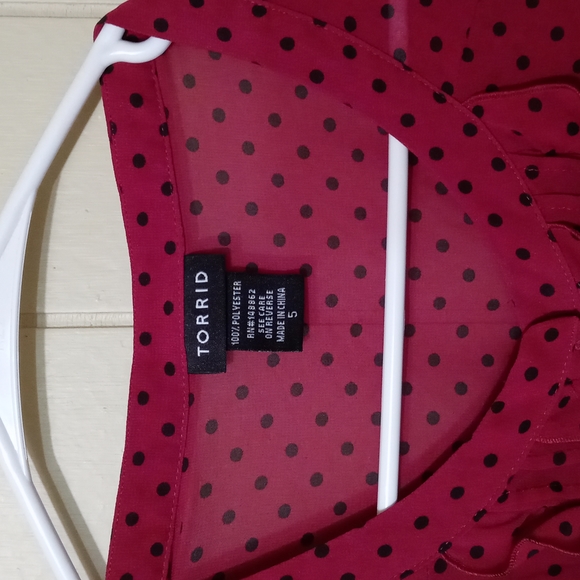 👑Torrid Sheer Blouse👑 - Picture 3 of 8